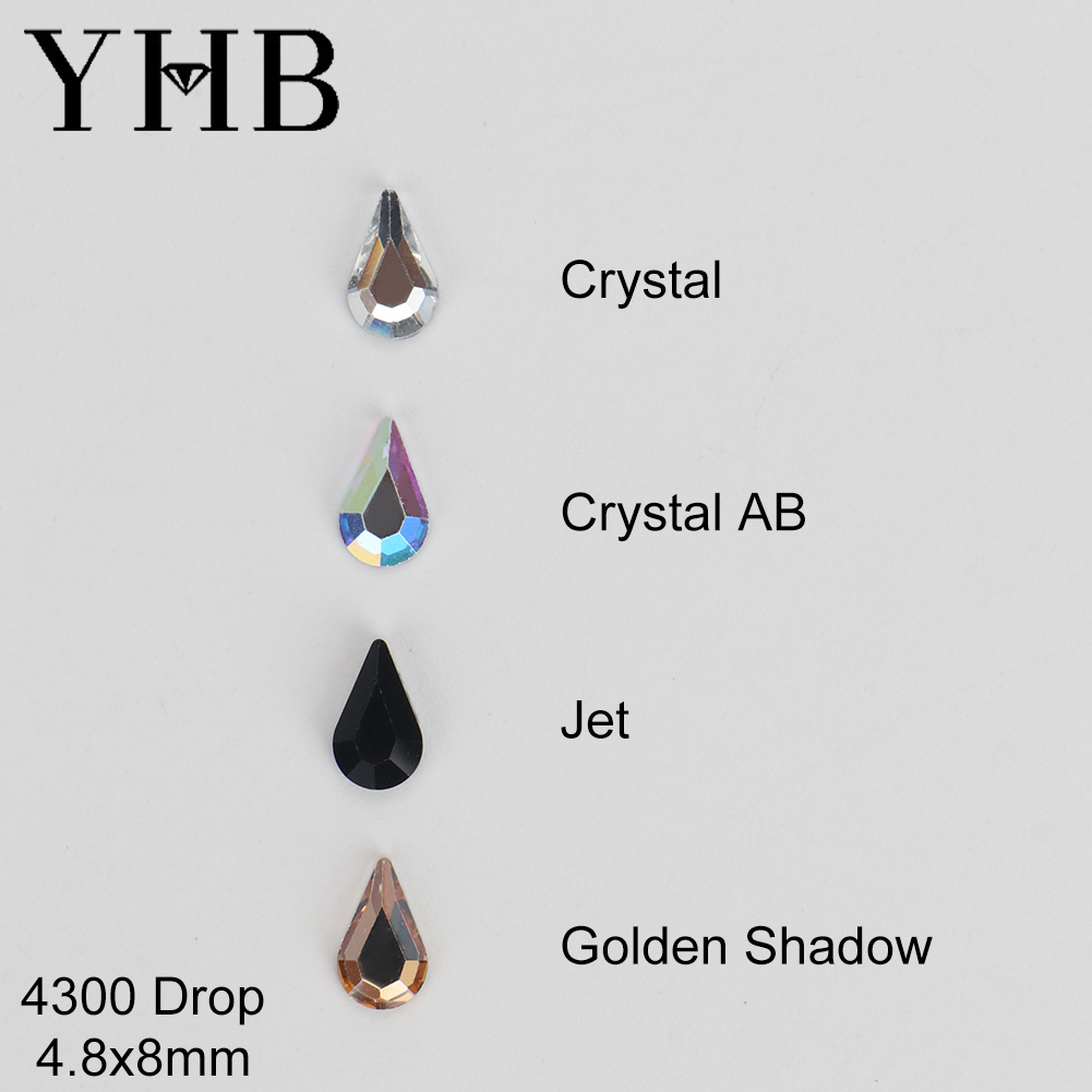 Platinum 8280 - Kristal Kaca Berkilau YHB, Strass Flatback