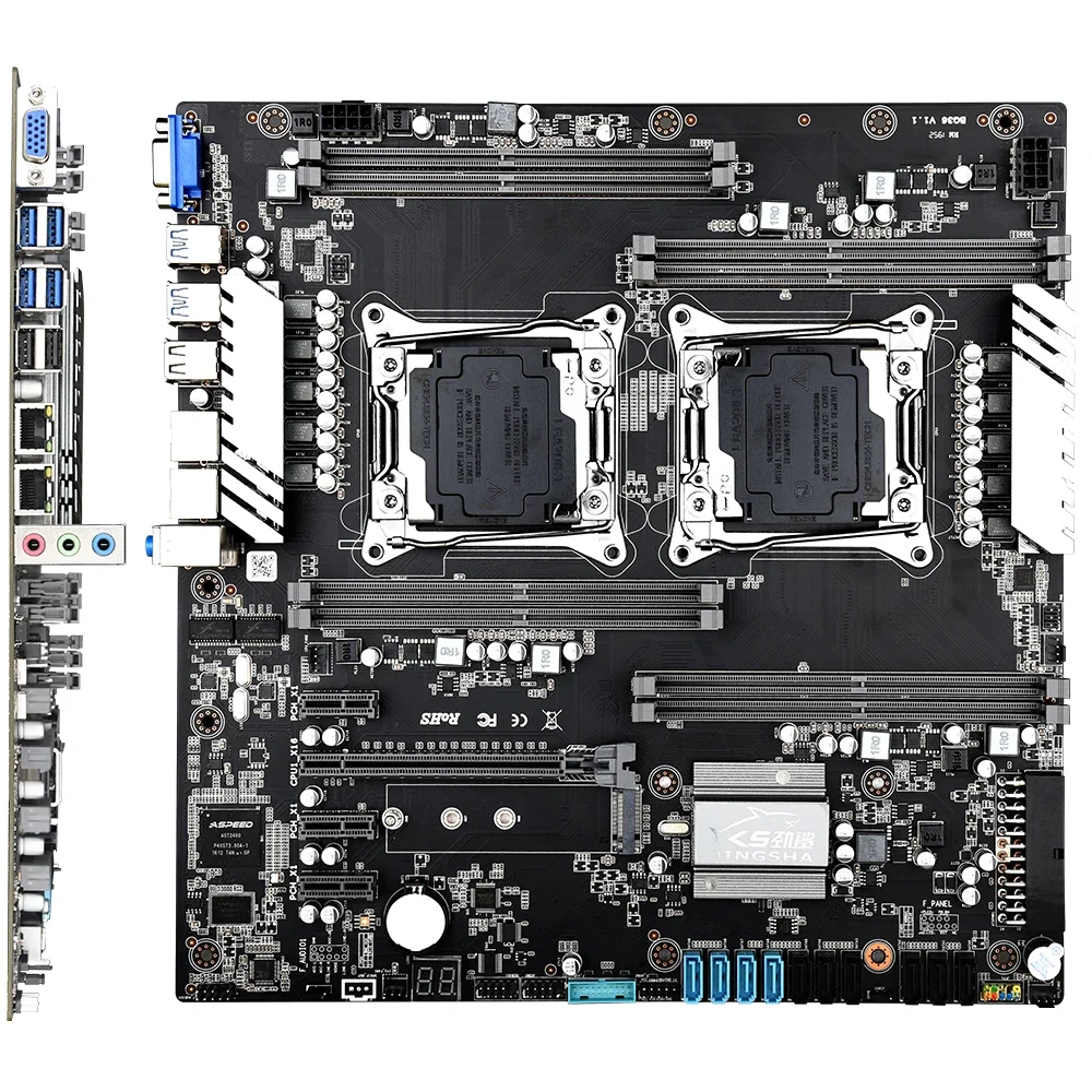 Set Motherboard Ganda X99 deng - E5 2699 V4 ulasan dan harga